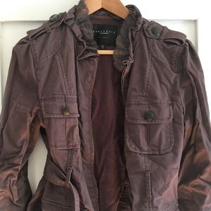 Sanctuary romantic hip length army style jacket